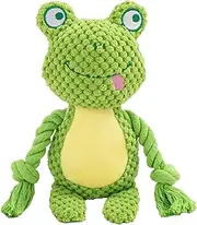 Squeaky Dog Toys - Pet Chewing Interactive Doll | Plush Cartoon Rope Doll Dog Toy, Creative Chewer Fox Elephant Frog Squeaky Toys, Flexible Puppies Toys, Interactive Chewing Tool for Pets, Dogs