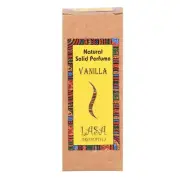Lasa Vanilla Natural Solid Perfume In Wooden Jar Long Lasting Fragrance unisex