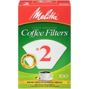 Melitta 622712 No.2 White Cone Shape Coffee Filters