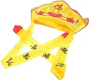 [JOINPAYA] Monk Hat Performance Monk Hat Unique Decorative Cap for Cosplay Parties Comfortable Breathable Material Design for Portability