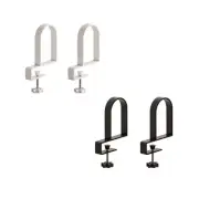 2 Pieces Bookends for Shelves Clamp on for Office Study Room Shelf