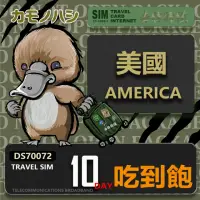 在飛比找momo購物網優惠-【鴨嘴獸 旅遊網卡】Travel Sim 美國 加拿大 10