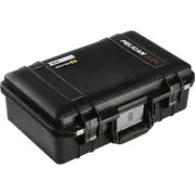 Pelican 1485 Air Case with Padded Yellow Dividers - Black