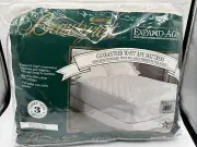 New Simmons Beautyrest Double Full Cotton Blend Mattress Pad 53x75” Expand Grip