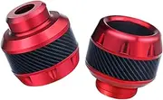 Motorcycle Frame Sliders | 2X Aluminum Alloy Front Fork Frame Sliders - Protective Caps, Motorbike Guard Pads for Most Moped Scooters