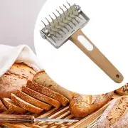 Pizza Dough Docker Rolling Pin Effort-saving Rust Resistant Dough Hole Maker for