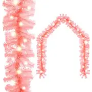 20m Pink LED Christmas Garland Indoor Outdoor Holiday Decor Lights