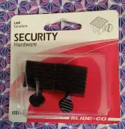 NEW SLIDE-CO 17271-B SLIDING WINDOW 2 PIECE ALUMINUM LOCK SET WITH THUMB SCREWS
