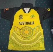 AUSTRALIA Cricket T20 World cup 2022 Team Jersey Shirt Top Polo Replica