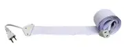 Koumeican the thinnest extension (power) cord 0.0354-In Flat Code 10 ft White