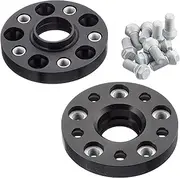 H&R B4455571 DRA-System Wheel Spacer Set 44mm per axle Pattern 5x112-Hub 57,1mm-Bolt Size M14x1,5-Audi/Seat/Skoda/Volkswagen-Black