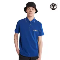 在飛比找蝦皮商城優惠-Timberland 男款寶藍色簡潔品牌字母印花POLO衫|