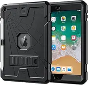 Herize iPad 6th Generation Cases Cover for Kids | iPad 5th Generation Case 9.7 inch w/Pencil Holder iPad 9.7 Case w/Stand for Boys Girls | Heavy Duty Rugged iPad Case 6th/5th 2018/2017