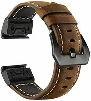 [ISOUDE] 20 22 26mm Quickfit Smart Watch Straps For Garmin Fenix 7S 7 7X 6S 6 6X Pro 5S 5X 5 Plus 3 HR 935 945 Genuine Leather Wristbands