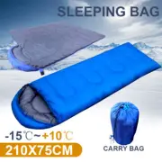 Outdoor Camping Envelope Sleeping Bag Thermal Tent Hiking Winter Single -15°C AU