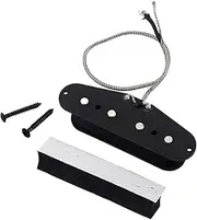 ERINGOGO Electric Bass Guitar Single Coil Pickup Pickup Bridge Plate Replacement for String Bass Box Guitar Durable Wire for Enhanced Conductivity