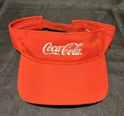 Red COCA COLA Coke Soda Visor Hat NEW