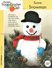 Suave Snowman Centerpiece Annies Attic Crochet Scrap Pattern