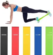 5PCS Yoga Resistance Bands Stretching Rubber Loop Exercise Fitness Equipment Strength Training Body Pilates Strength Training