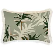 Cushion Cover-Coastal Fringe-Alfresco Sage-35cm x 50cm
