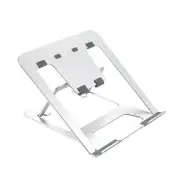 Z18 Foldable Laptop Stand Metal Laptop Bracket Height Adjustable Riser Portable Cooling Pad for 11-17 inch Laptops