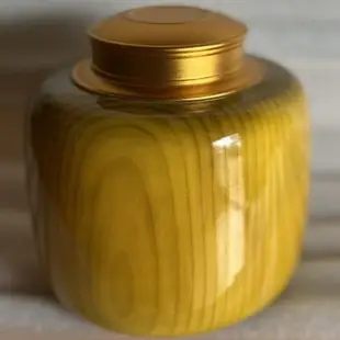 原創金絲楠木茶葉罐收納罐儲存罐手工高級木質寬口雙蓋本色居家防碎特價