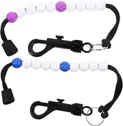 DECOMELODY Portable Golf Score Counter Bead Tool with Buckle Design Durable Material and Putts for Golfing Competitions