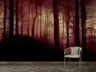 3D Dusk Forest Wallpaper Wall Mural Removable Self-adhesive 153