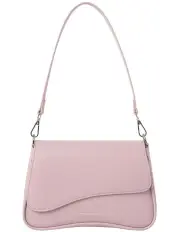 [Mocha] Zoe Wavy Crossbody Bag in Lilac