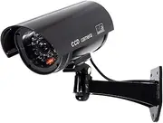 Generic Dummy Security Camera, Fake for Outdoor Use, Home Simulation Security Camera, Waterproof Dummy Camera And, Black