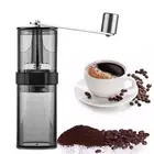 Manual Coffee Grinder Hand Crank Portable Adjustable Ceramic Burr Bean Grinder