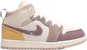 [Nike] Air Jordan 1 Mid Pre School Shoes, Sail/Taupe Haze-fossil Stone, 2