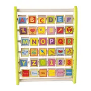 Fat Brain Toy Co. Alpha-Abacus Wooden Block Flip Toddler/Kids/Childrens Toy 2y+