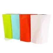 100 Heat Sealable Open Top Stand Up Single-Use Pouch for Food Packaging Bags