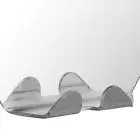 Fogless Shower Mirror Round Shape Anti Fog Wall Hanging Bathroom Shaving Mir GRS