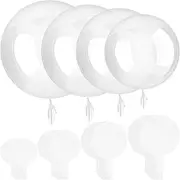 Lumjoy 40pcs Mixed Size Bobo Balloons Small Middle Large Crystal Clear Transparent Bubble Balloon for Christmas Wedding Birthday Baby Shower valentine's day Party Decoration (11in, 18in, 20in, 24in)