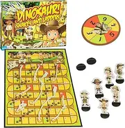 Outset Media Dinosaur Snakes and Ladders Board Game