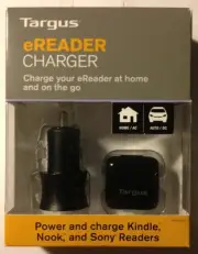 TARGUS eREADER CHARGER Kindle, Nook, Sony Readers NIB!! Free First Class In U.S.