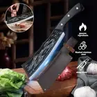 Handmade Forged Kitchen Chef Butcher Knife Bone Meat Cleaver Cut Chopper Knife