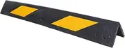 JECOMPRIS Reflective Rubber Wall Corner Guards for Car Parking Durable Bumper Stoppers for Garage and Driveway Enhance Safety with Reflective Features