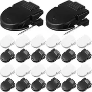 SEWACC 50 Pcs Cubicle Clips Plastic Mini Binder Clips Craft Clamps for Pictures for Photos Memo Notes Papers