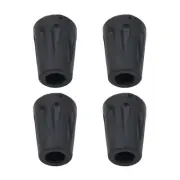 4Pcs Walking-Stick Rubber Ferrules Cane Crutch Tip Ends Trekking Pole Tip Cover