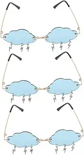 [DEARMAMY] Cloud Sunglasses Party Glasses Gafas Polarizadas Para Mujer Funny Party Sunglasses Cosplay Sunglasses s Disco Glasses Lentes Polarizados Para Mujer Cloud Shaped Photo Props