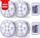 Submersible LED Lights RGB Waterproof Battery Remote Control Pool Spa Pond Aquar