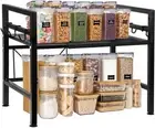 Kitchen Countertop Shelf Organizer, Expandable Microwave Shelf Stand for Counter