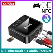 NFC Bluetooth 5.1 Car 3.5mm AUX Audio Adapter Receiver Stereo Music Trasmitter