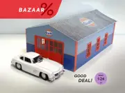 Oil company hangar. Scale 1:24. BAZAAR. Diorama car garage model