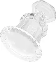 CONGARTENO Glass Ice Cream Cups: Transparent Elegant Embossed Glassware for Cold Drinks and Desserts for Kitchen and Dining