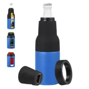 12oz Stainless Steel Can Cooler Insulated Bottles Opener, Blue, 1 Pcs