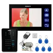 7" LCD Video Intercom Door Phone System Doorbell 1 Camera+Electronic Door Lock